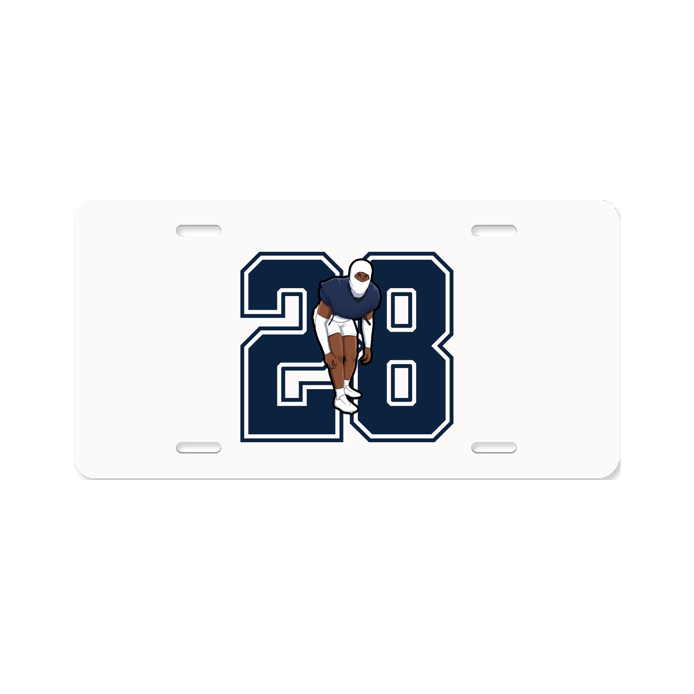 License Plate — Number in Classic