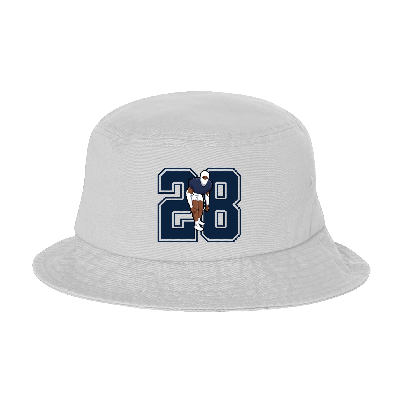 Bucket Cap — Number in White
