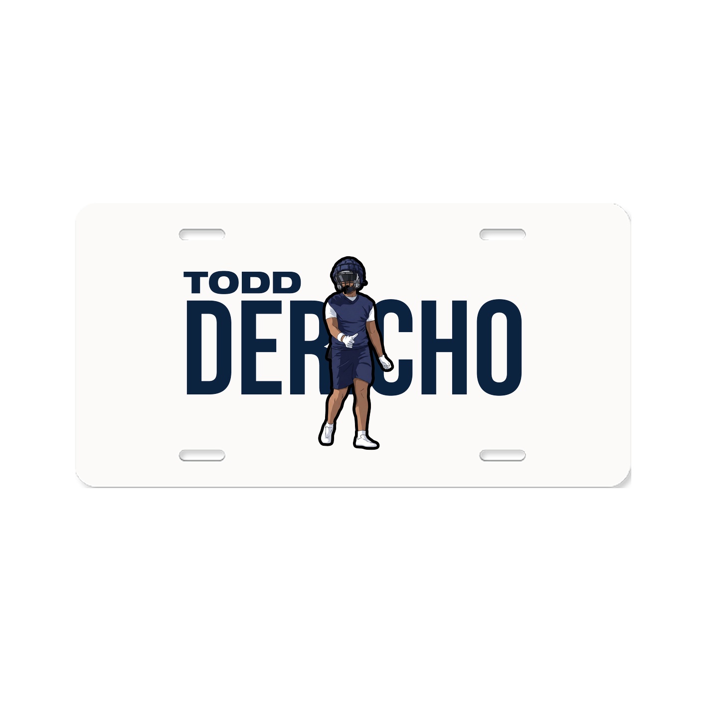 License Plate — Player Name in Classic