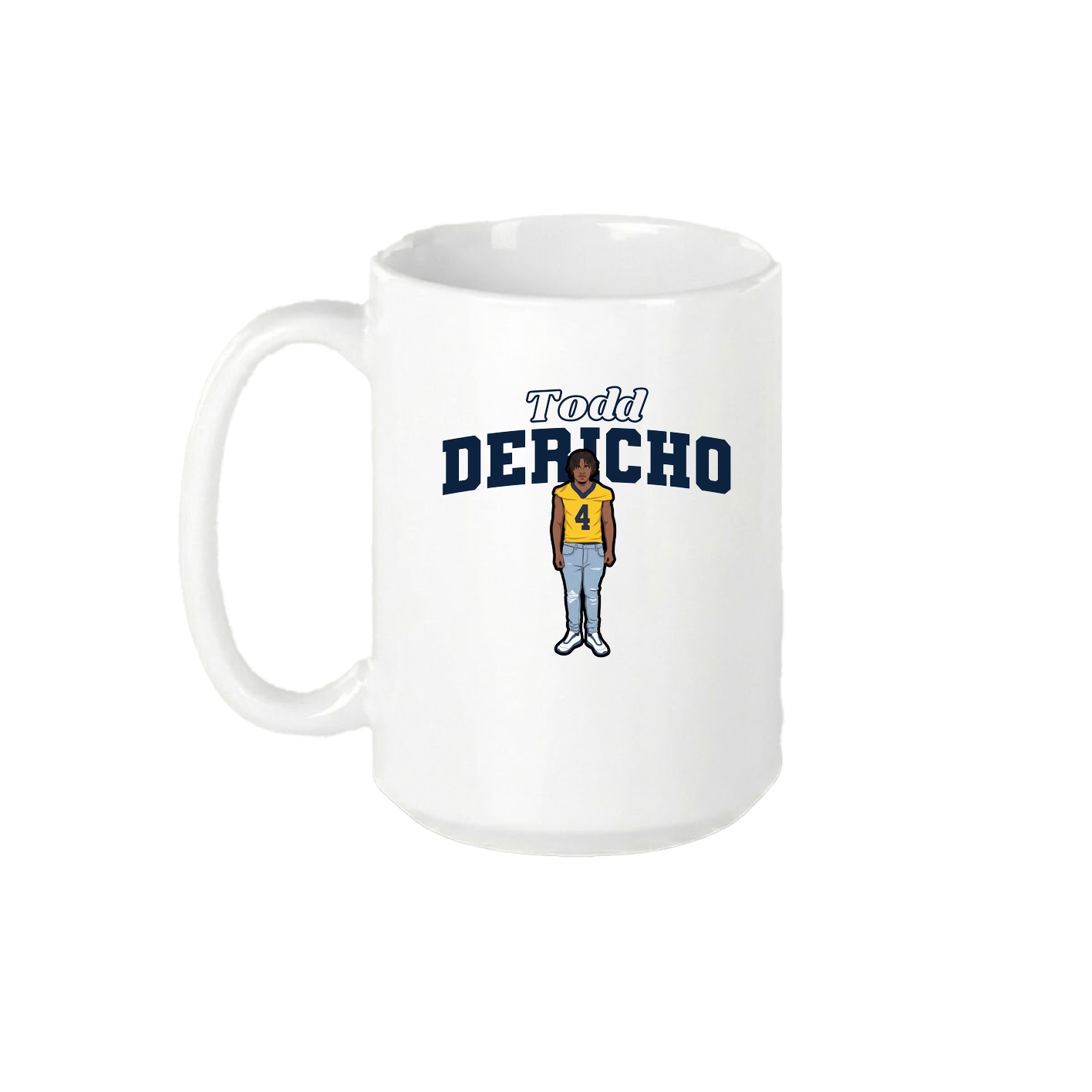 15oz Coffee Mug — Name Arch in White
