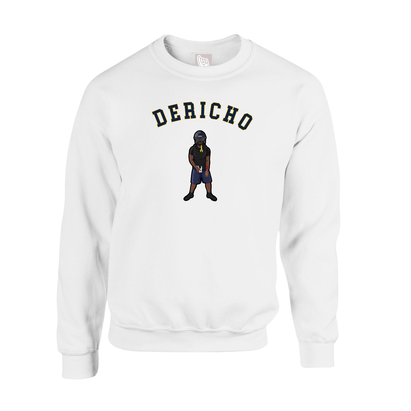 Fleece Crew — Shirsey Arch in White
