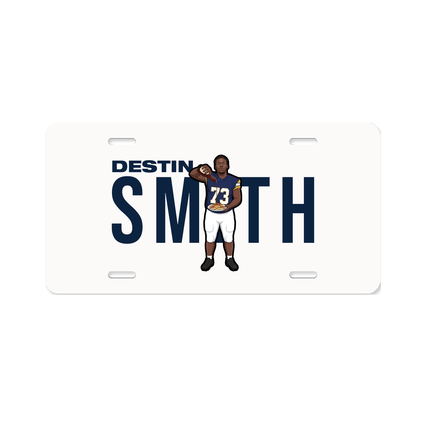 License Plate — Player Name in Classic