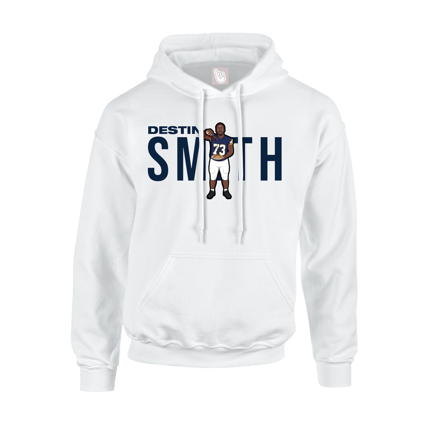 Youth Hoodie — Player Name in White