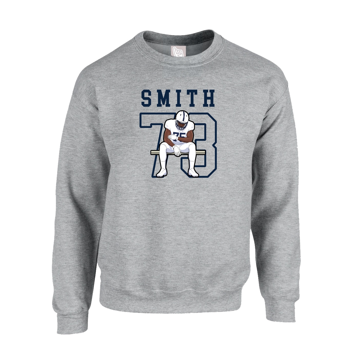 Fleece Crew — Shirsey in Grey