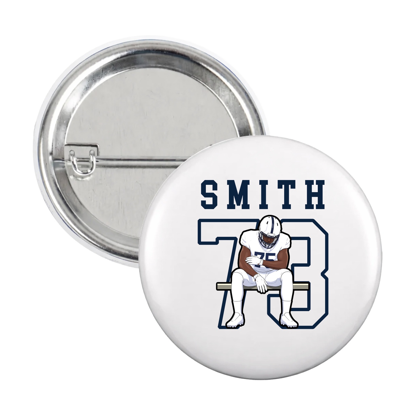 Game Day Button — Shirsey in White