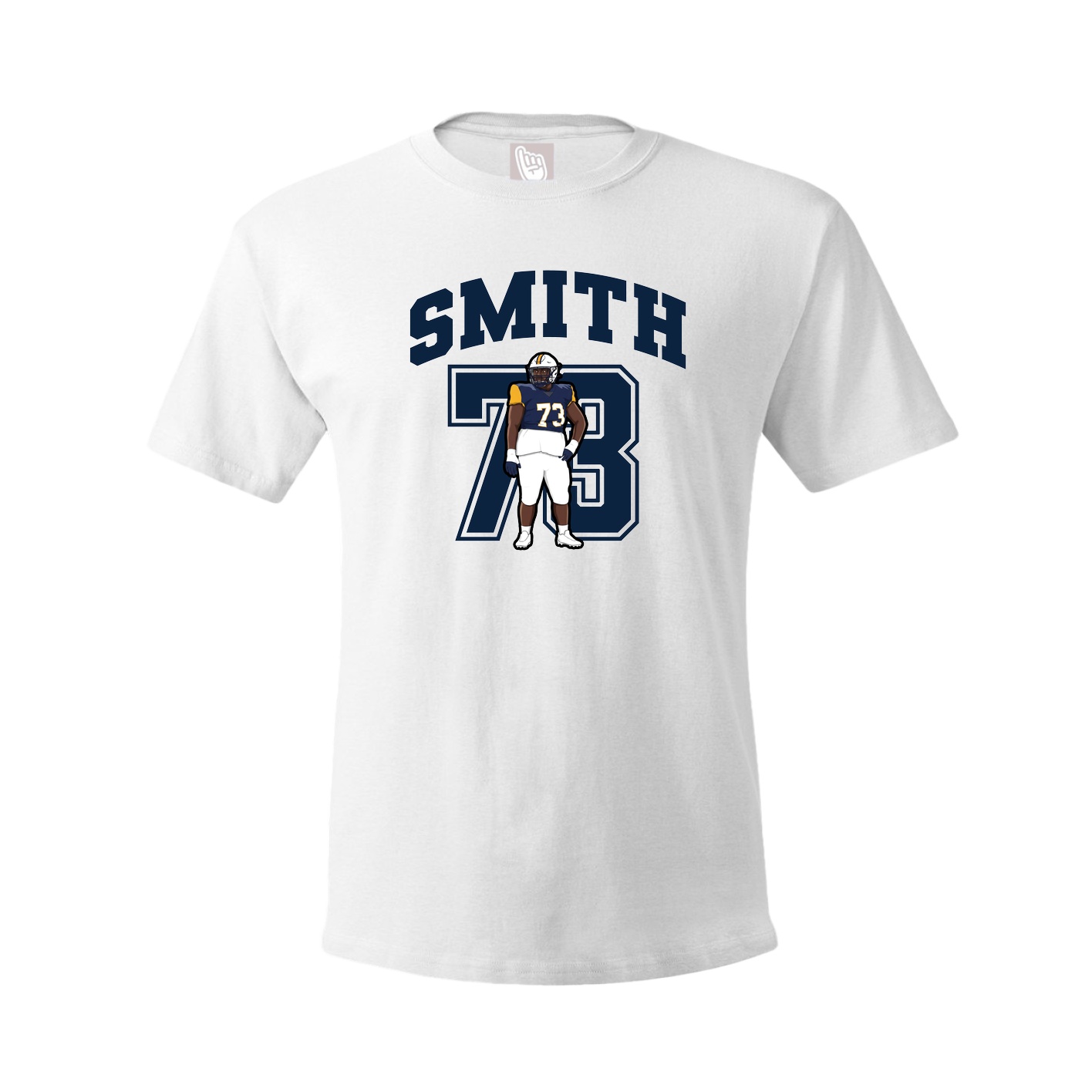 Youth Tee — Number in White