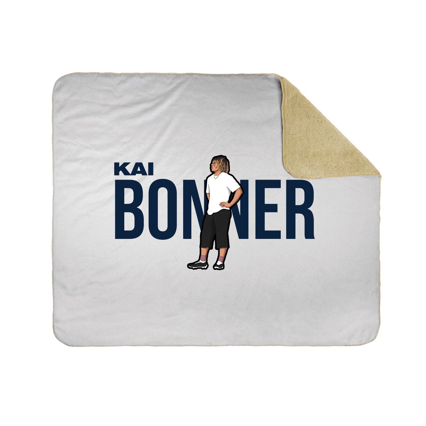 Throw Blanket — Player Name in White