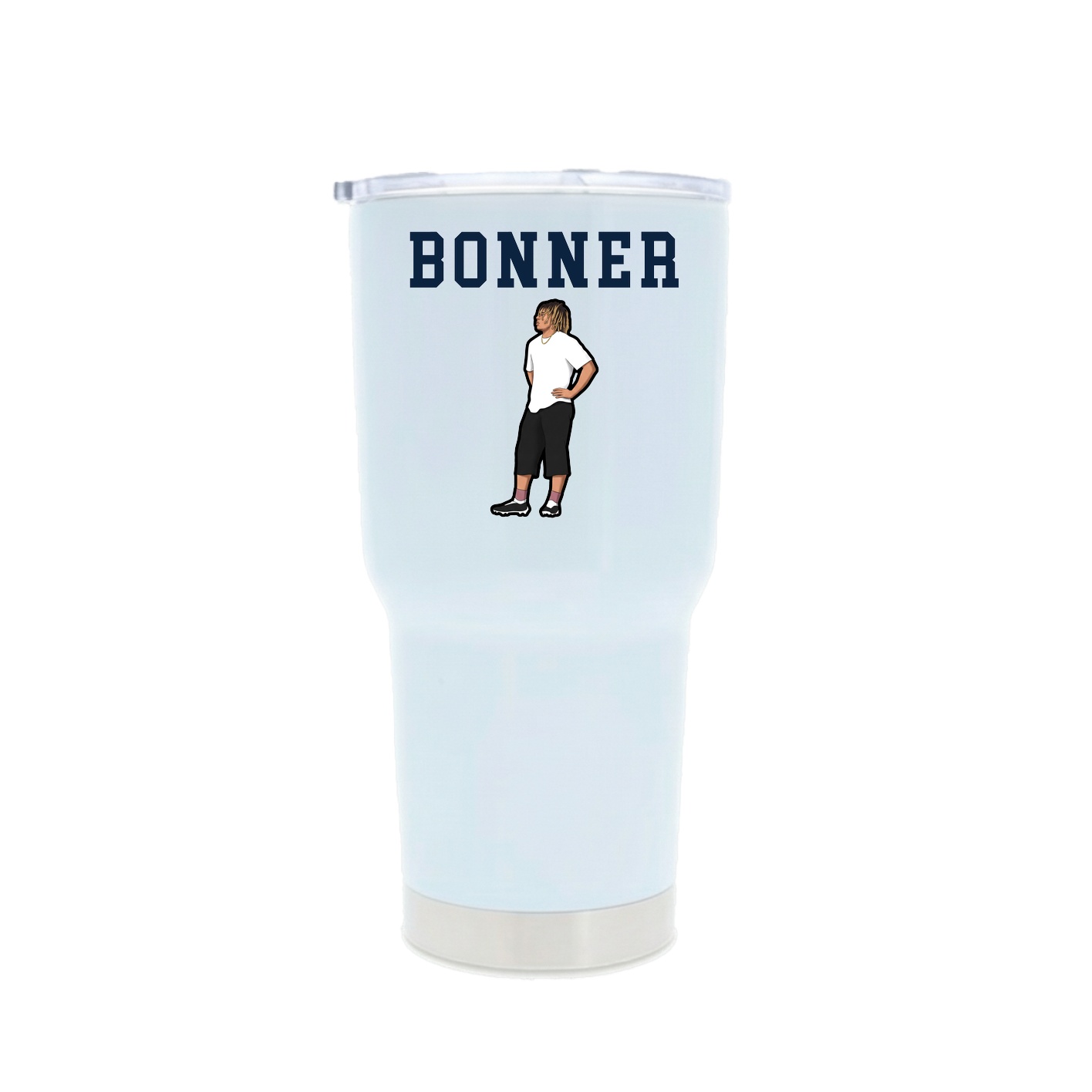 30oz Stainless Steel Tumbler — Shirsey in White
