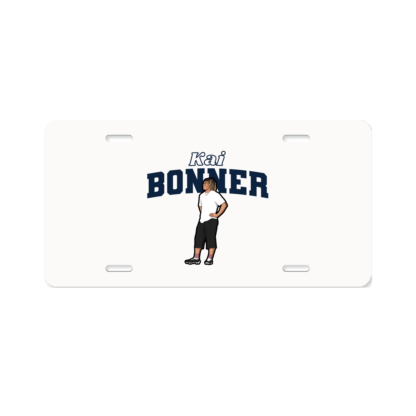 License Plate — Name Arch in Classic