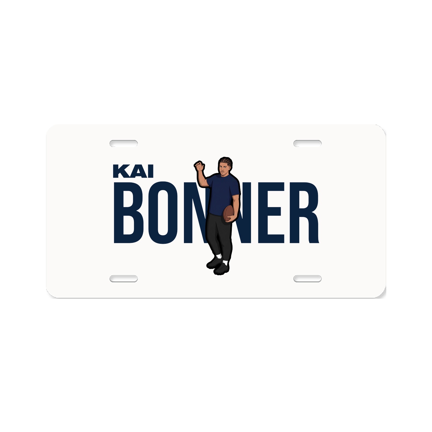 License Plate — Player Name in Classic