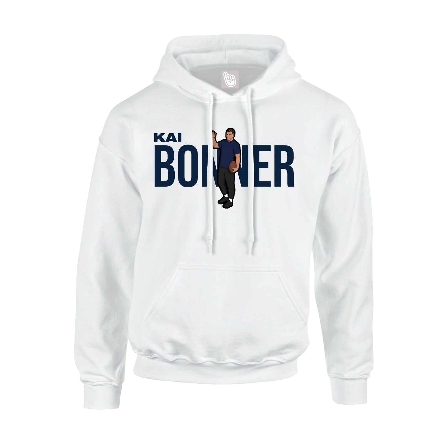 Hoodie — Player Name in White