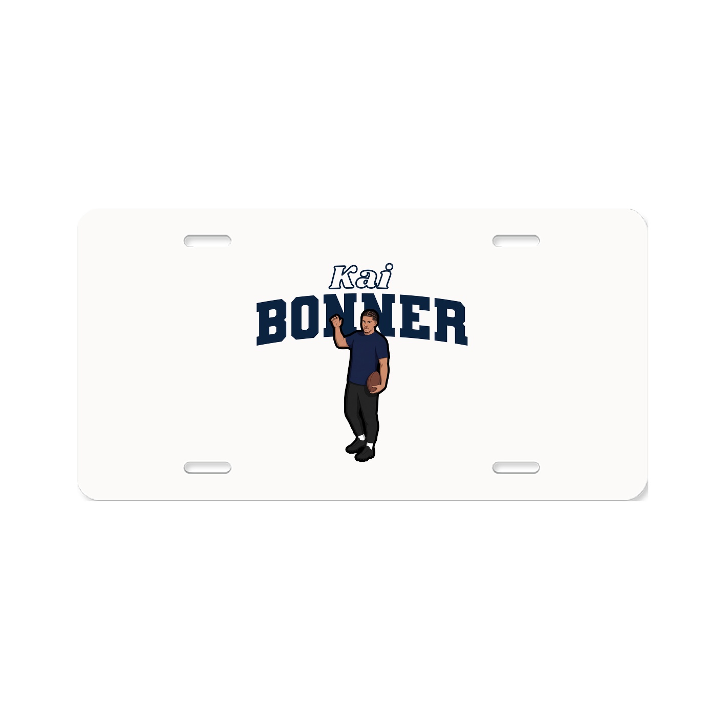 License Plate — Name Arch in Classic