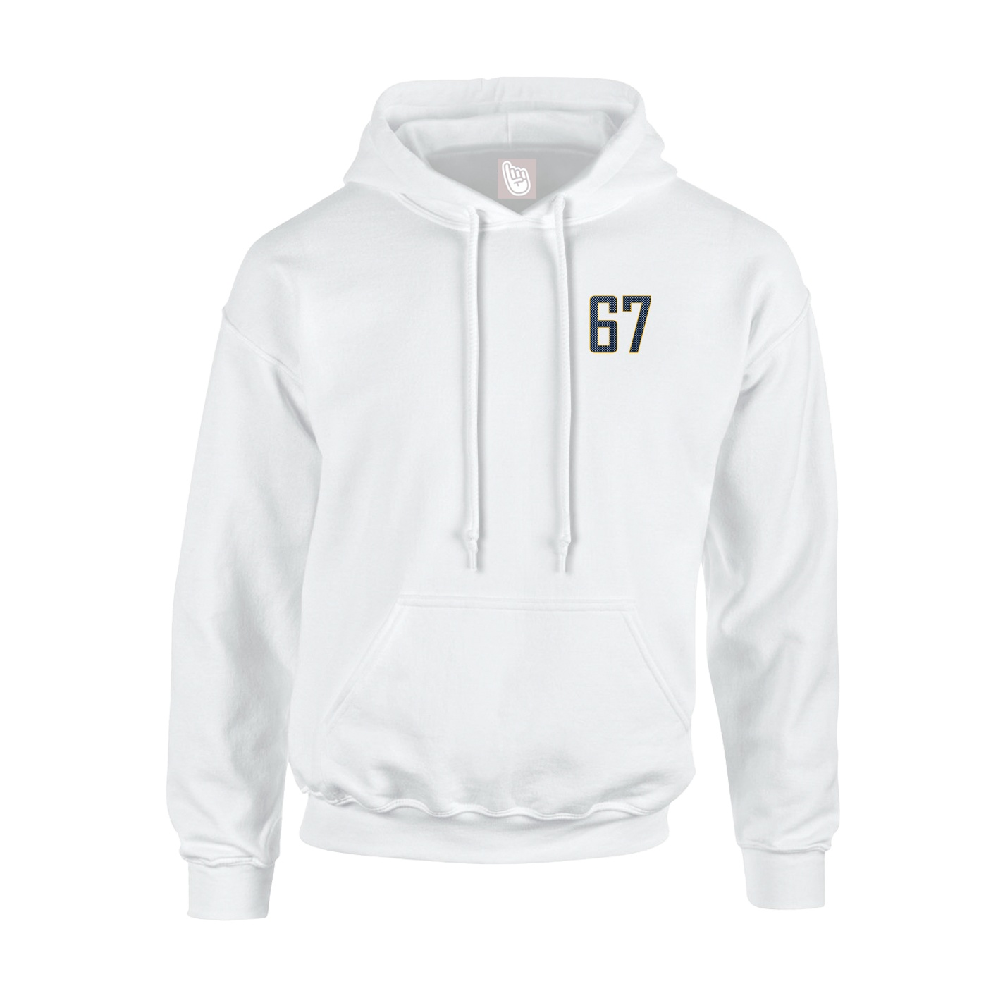 Youth Hoodie — Front Shirsy in White