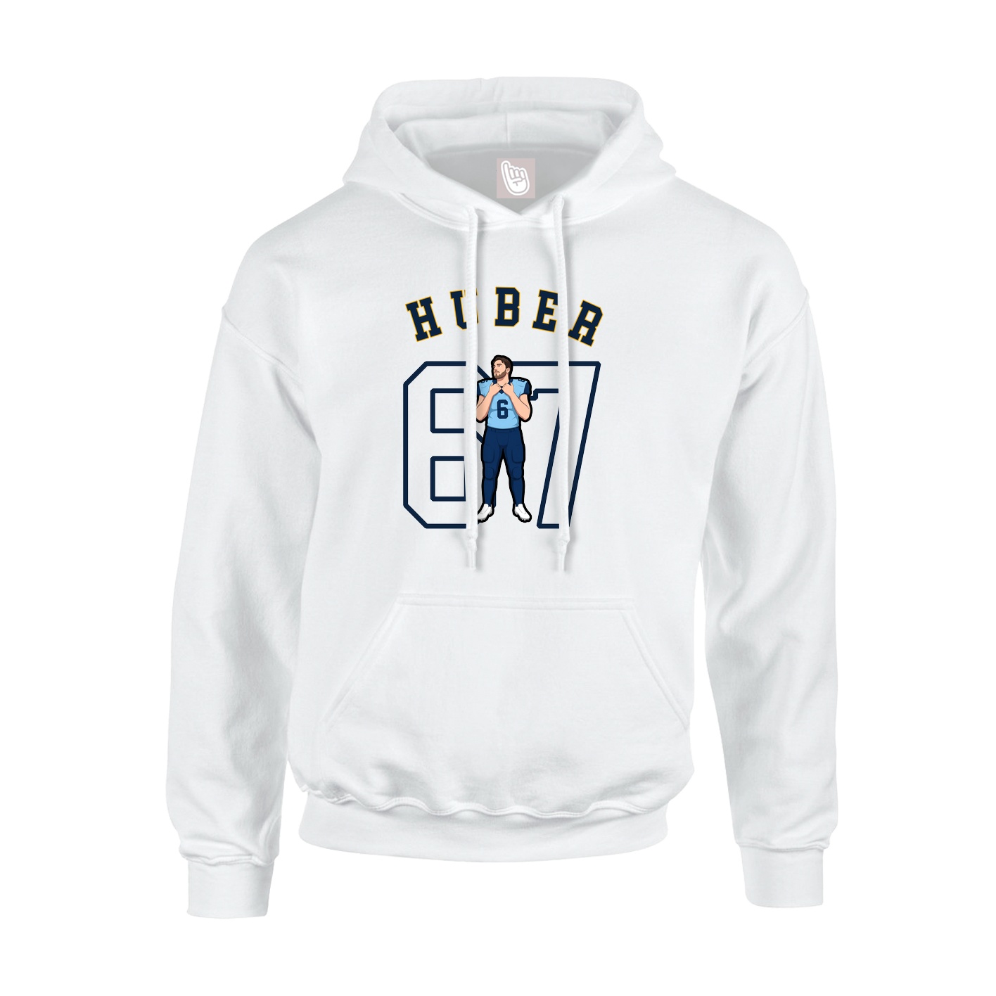 Hoodie — Shirsey Arch in White