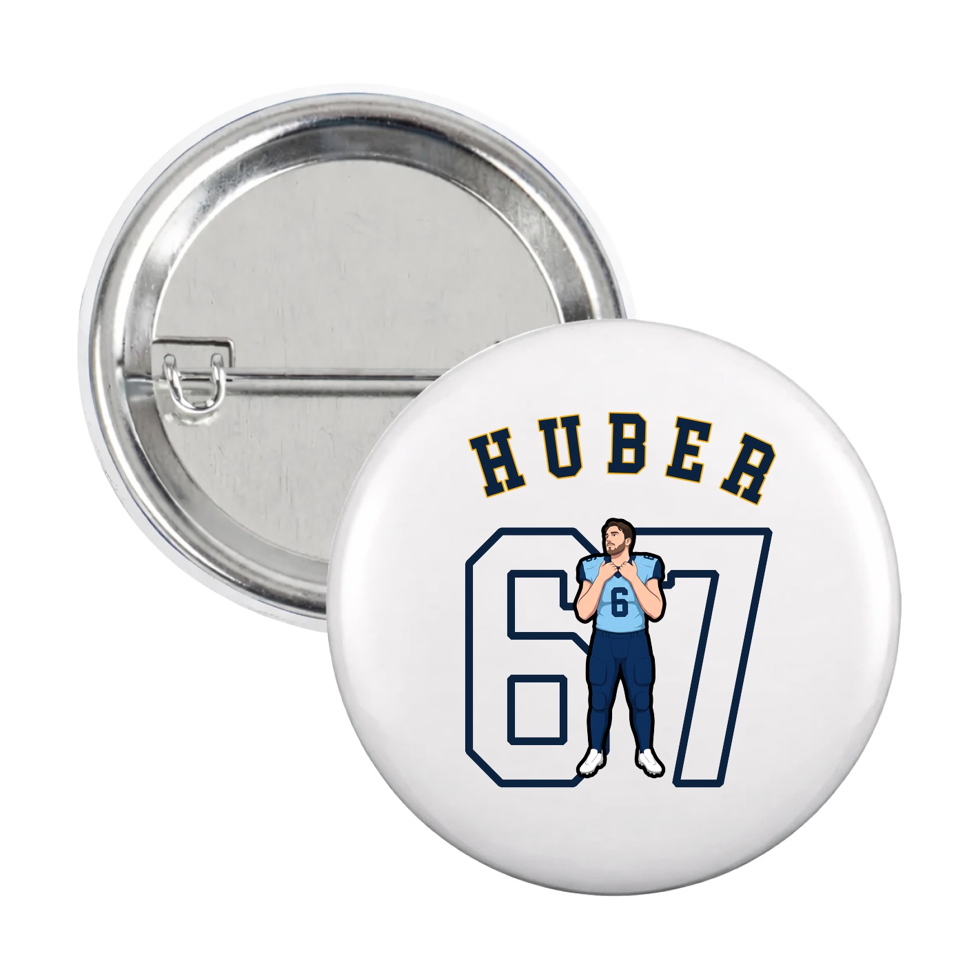 Game Day Button — Shirsey Arch in White