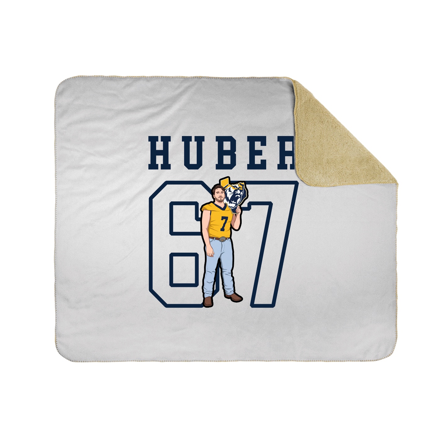 Throw Blanket — Shirsey in White