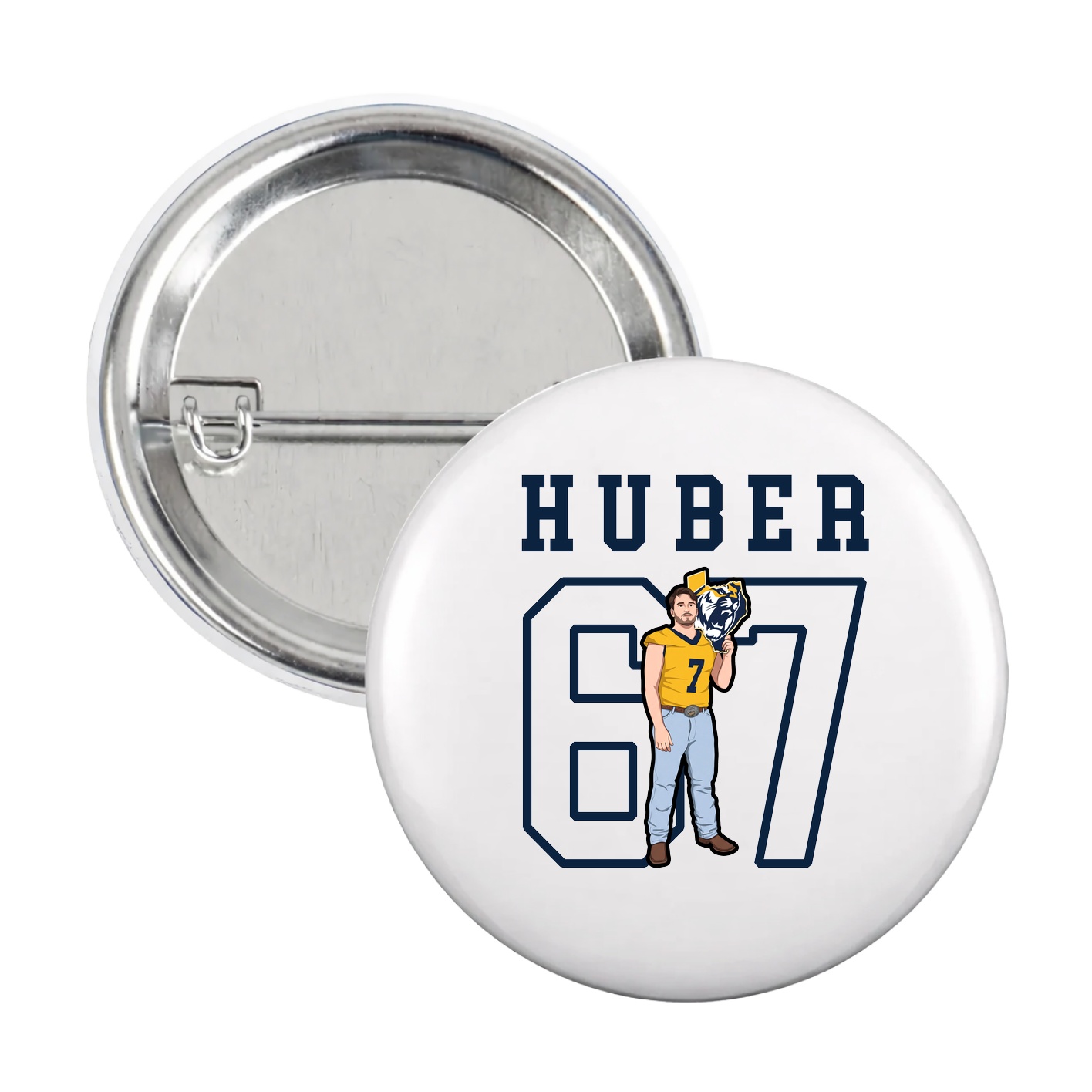 Game Day Button — Shirsey in White