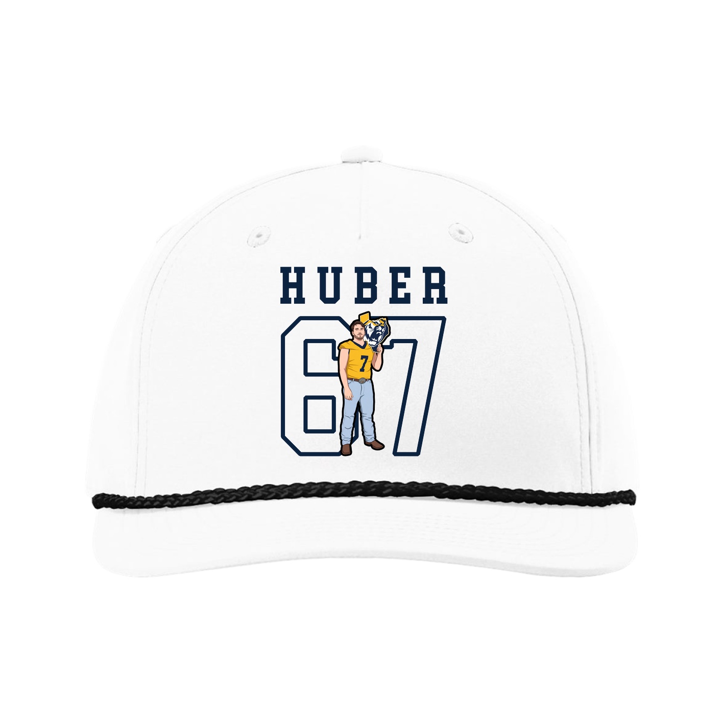 Five-Panel Classic Rope Cap — Shirsey in White