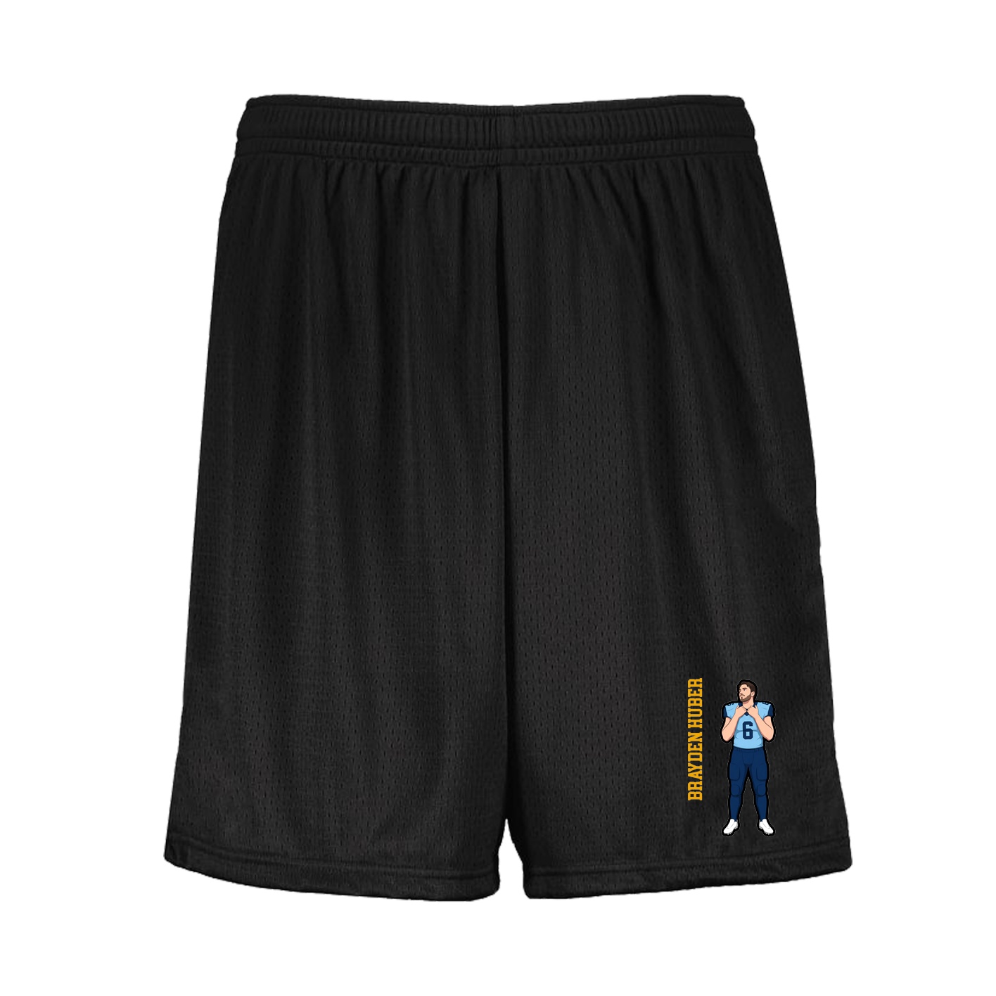 Shorts — Name Vertical in Black