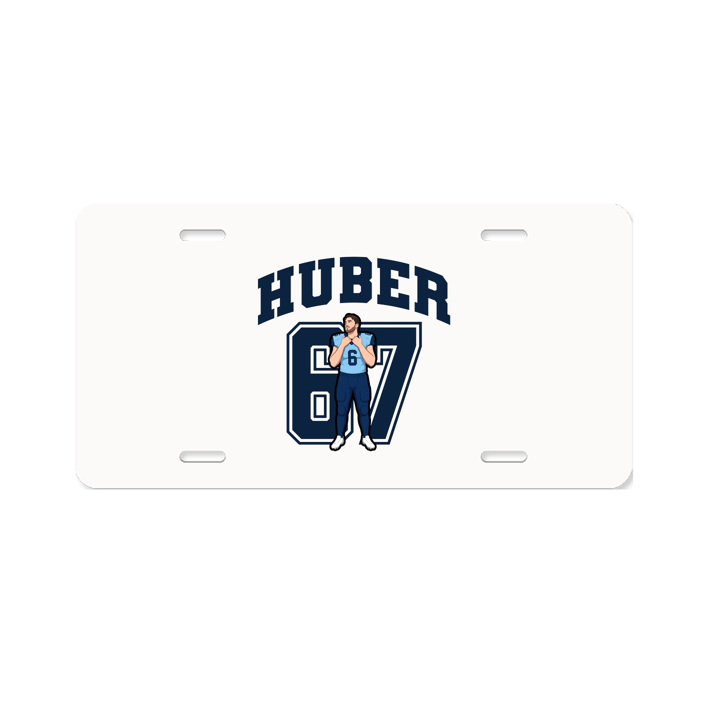License Plate — Number in Classic