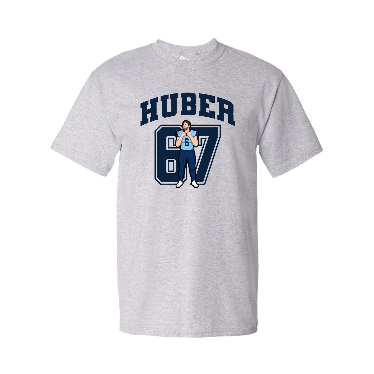 Youth Tee — Number in Grey