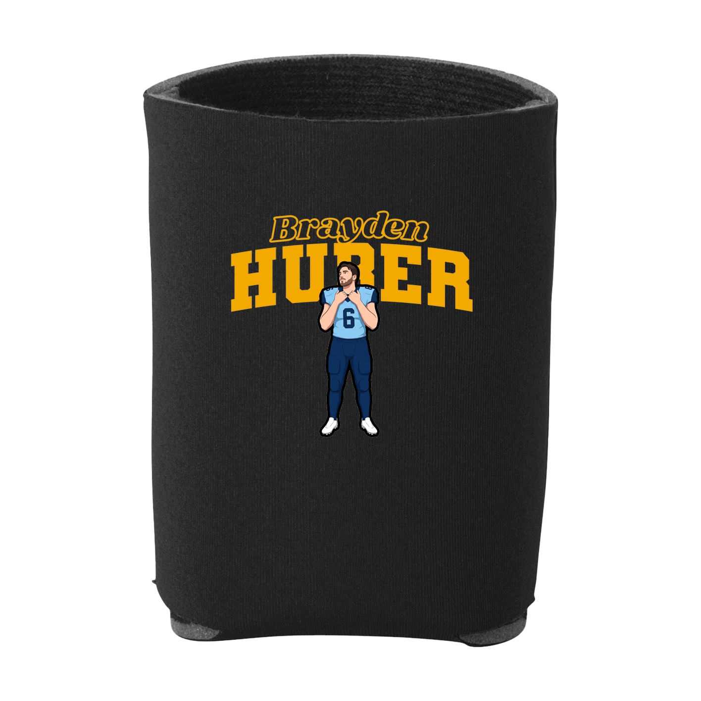 Can Holder — Name Arch in Black