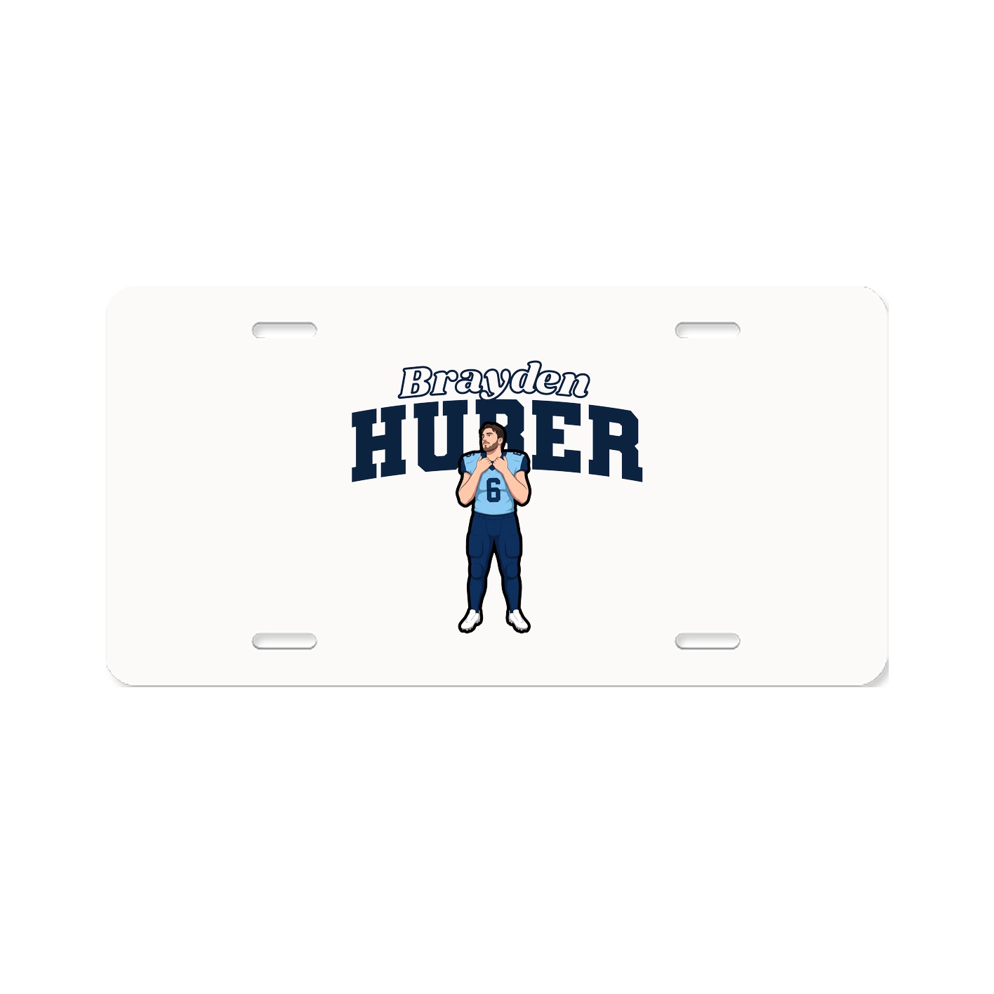 License Plate — Name Arch in Classic