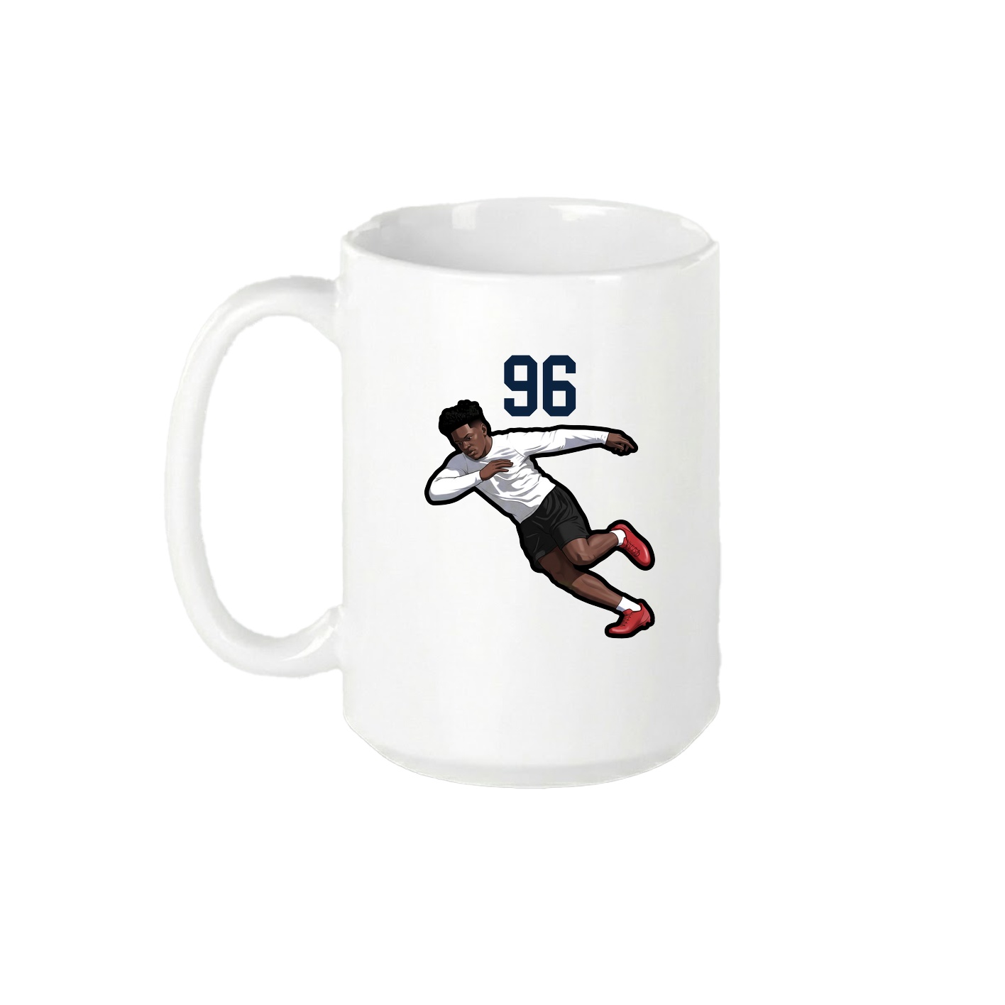 15oz Coffee Mug — Number Top in White