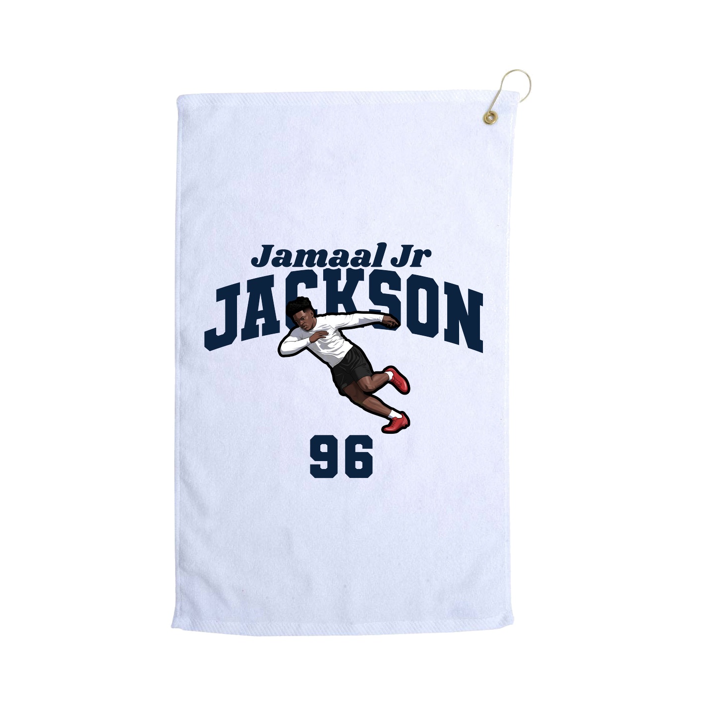 Golf Towel — Signature Arch in White