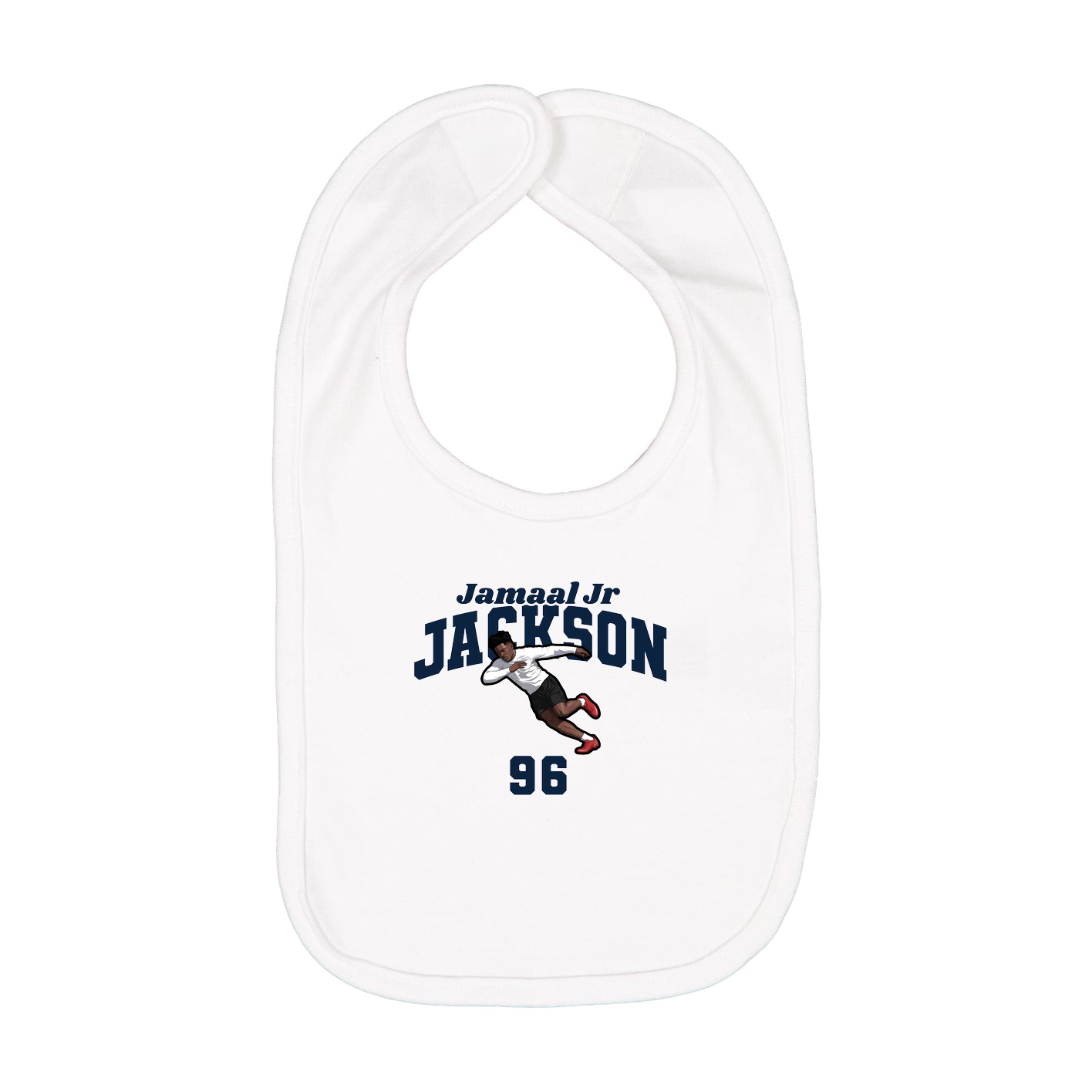 Infant Bib — Signature Arch in White