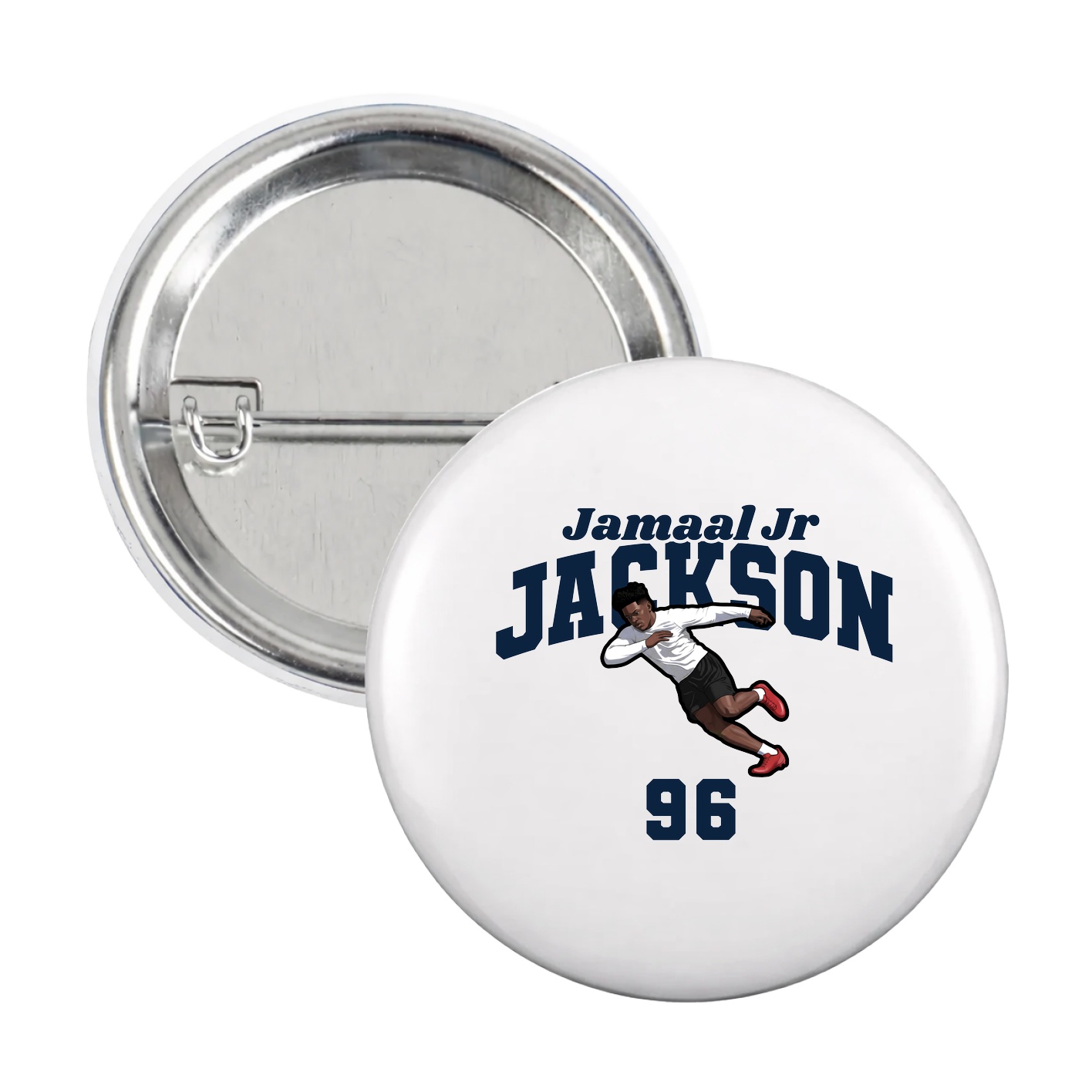 Game Day Button — Signature Arch in White