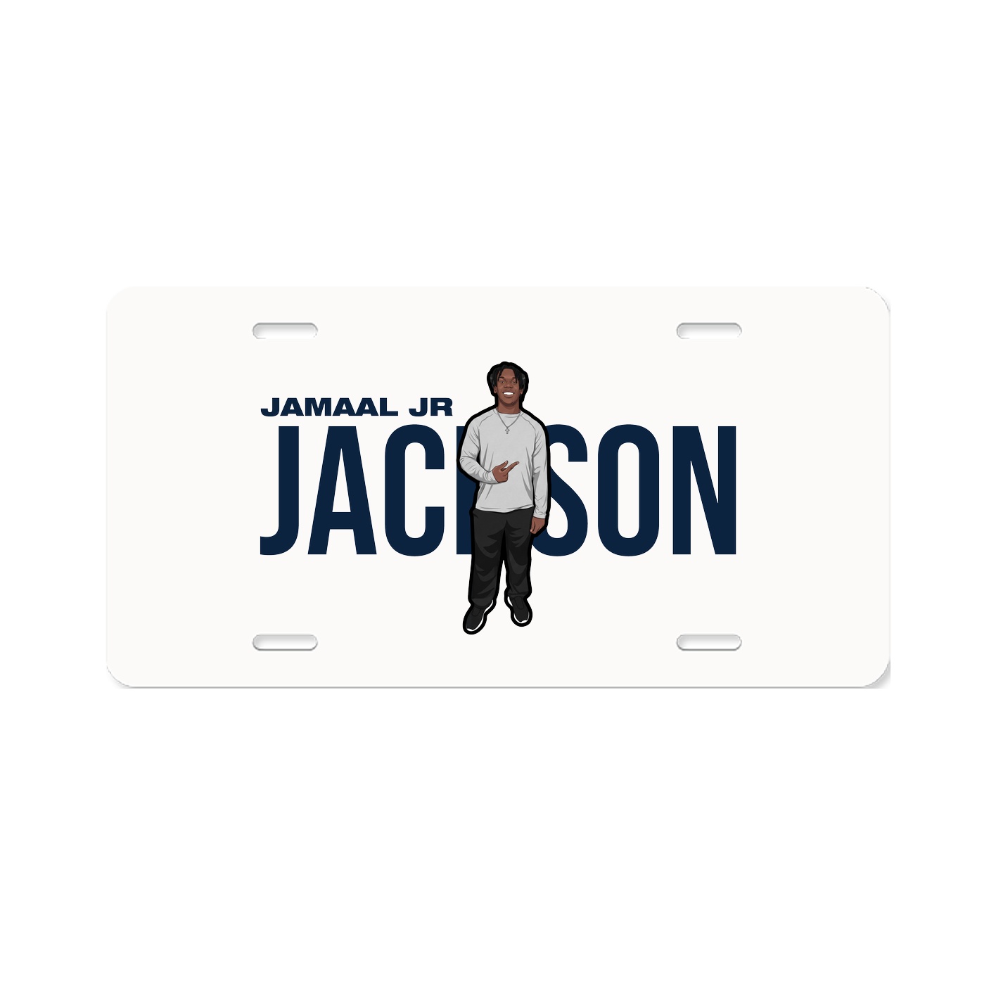 License Plate — Player Name in Classic