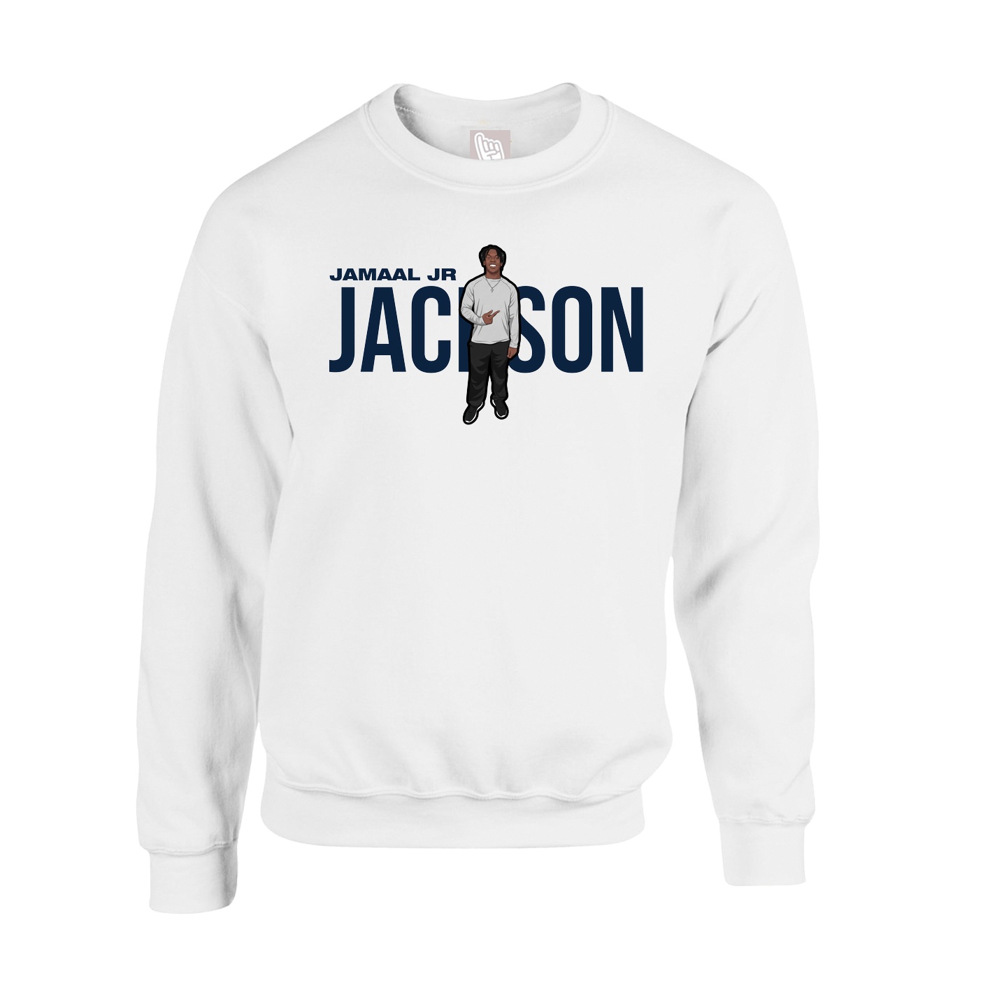 Fleece Crew — Player Name in White