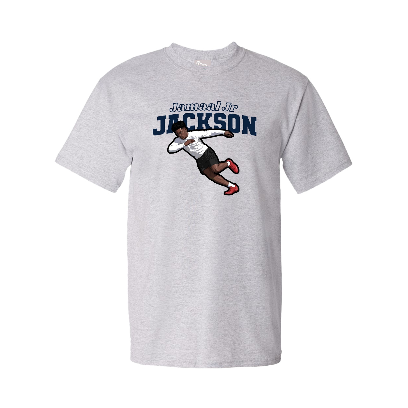 Youth Tee — Name Arch in Grey