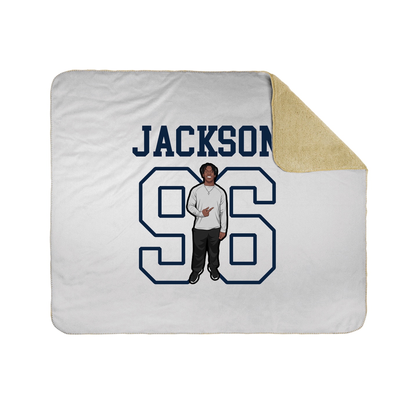 Throw Blanket — Shirsey in White