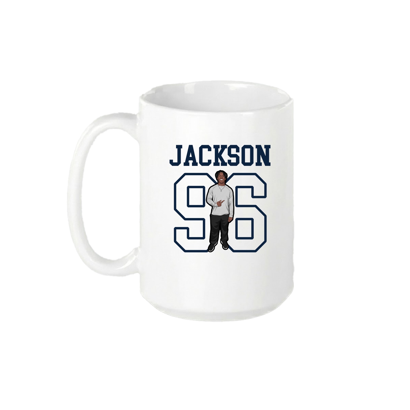 15oz Coffee Mug — Shirsey in White