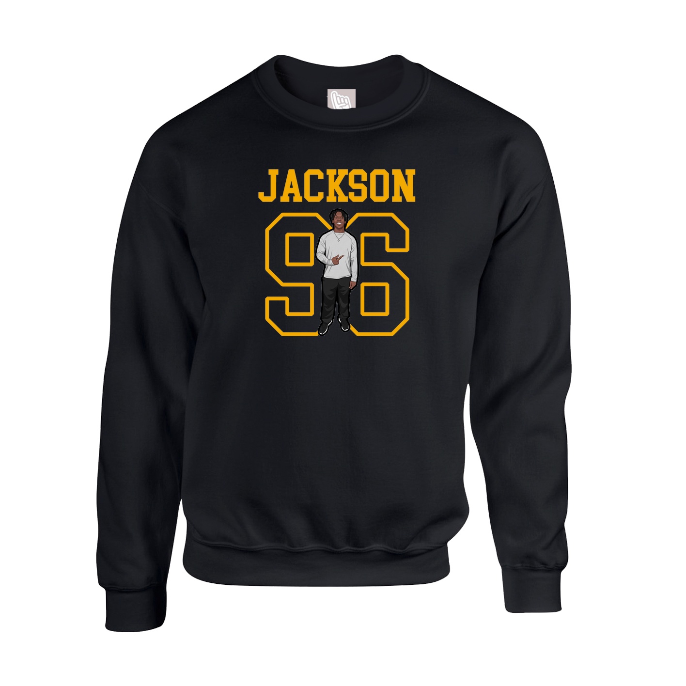 Fleece Crew — Shirsey in Black