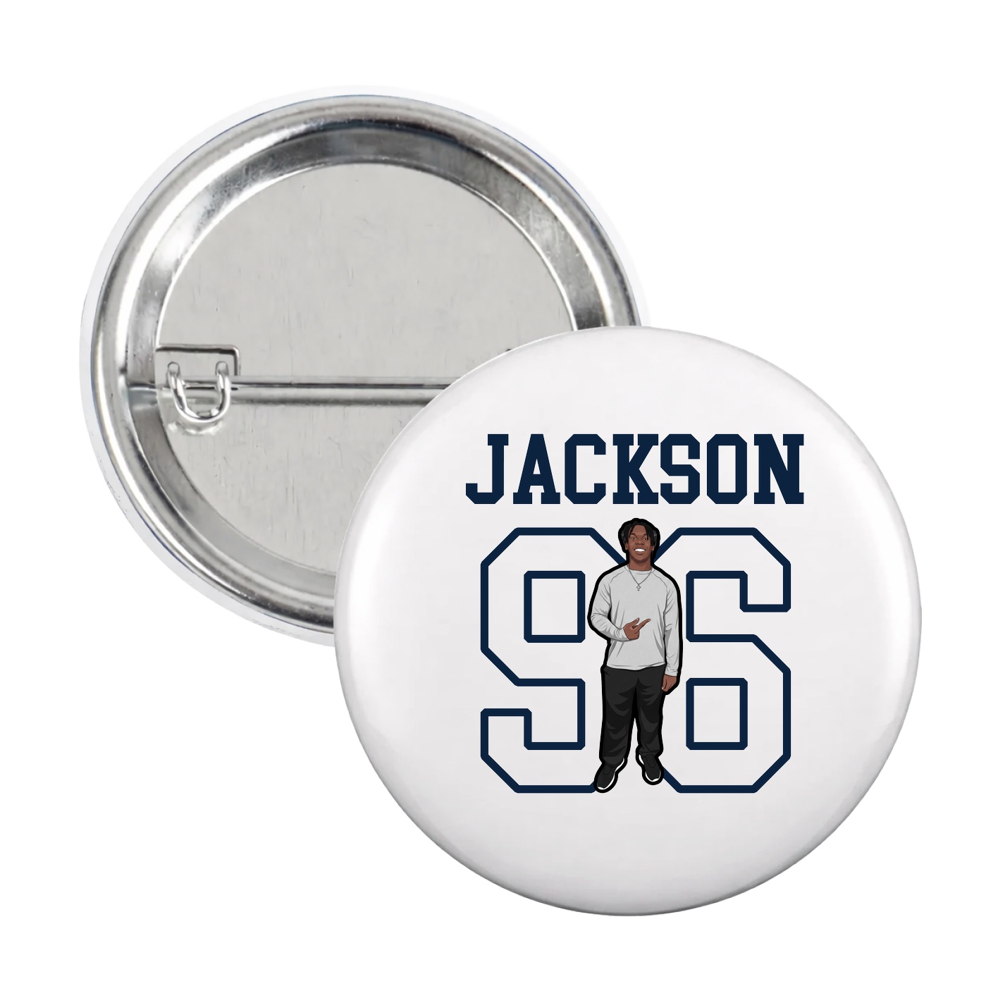 Game Day Button — Shirsey in White