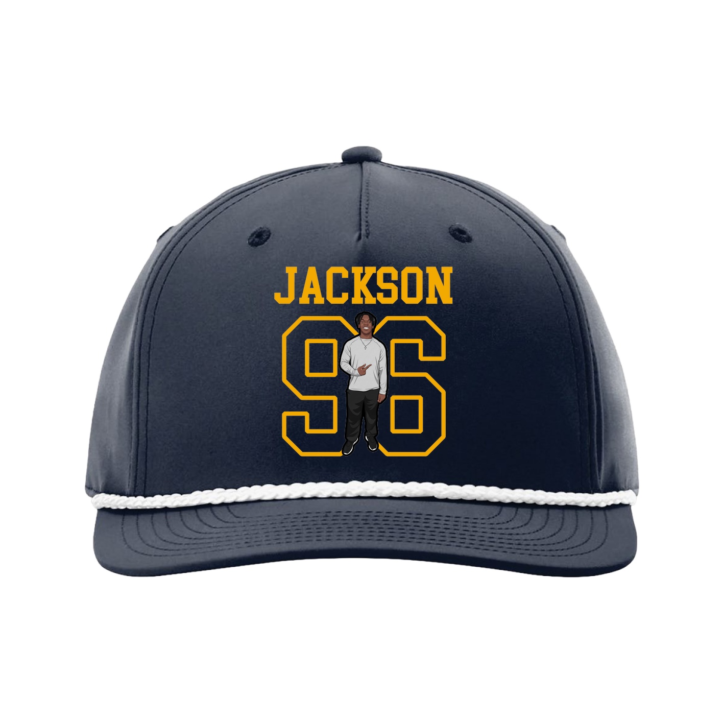 Five-Panel Classic Rope Cap — Shirsey in Navy