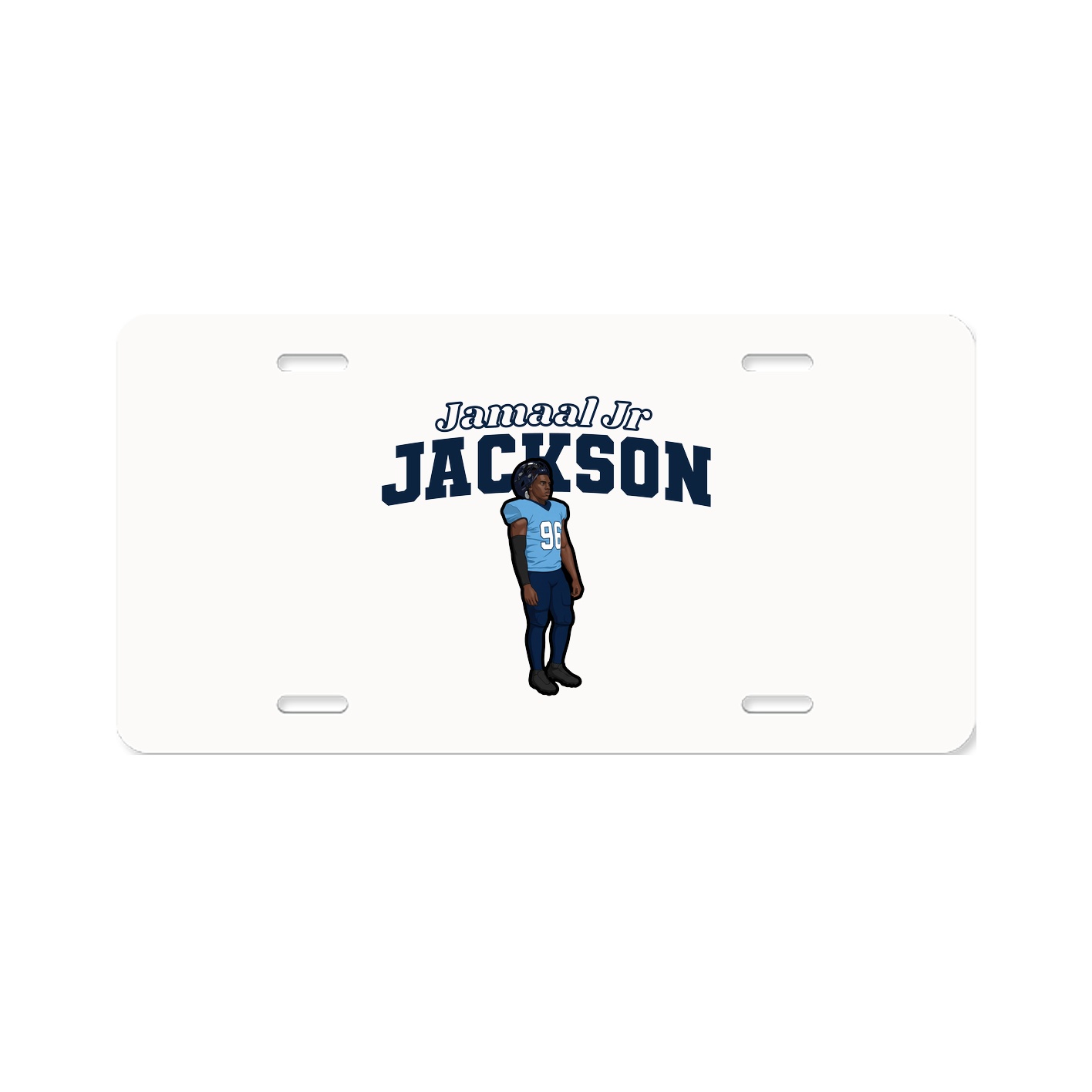 License Plate — Name Arch in Classic