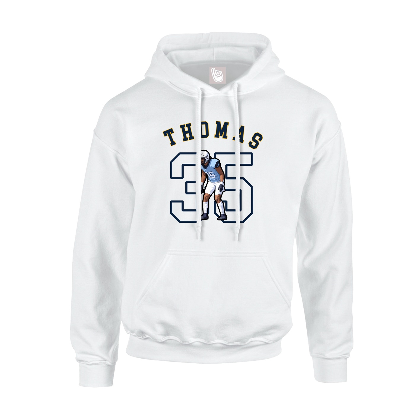 Youth Hoodie — Shirsey Arch in White