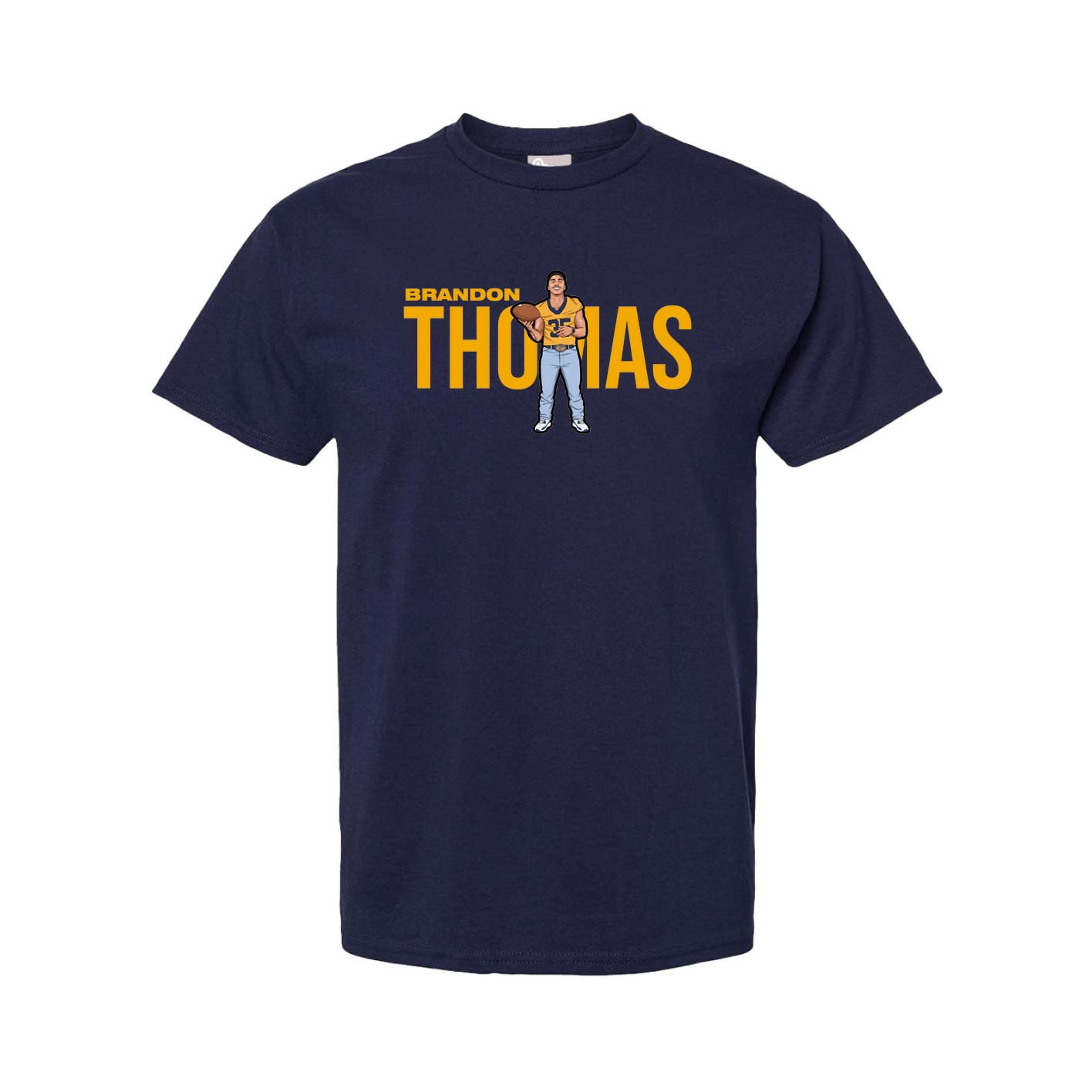 Youth Tee — Player Name in Navy