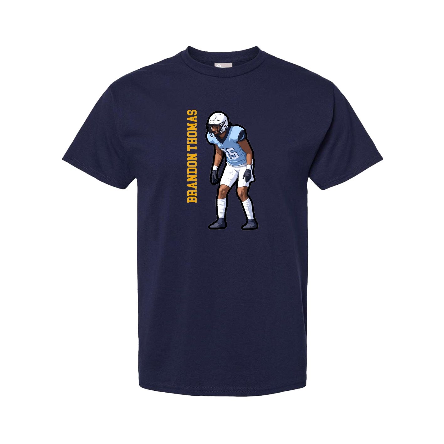 Tee — Name Vertical in Navy