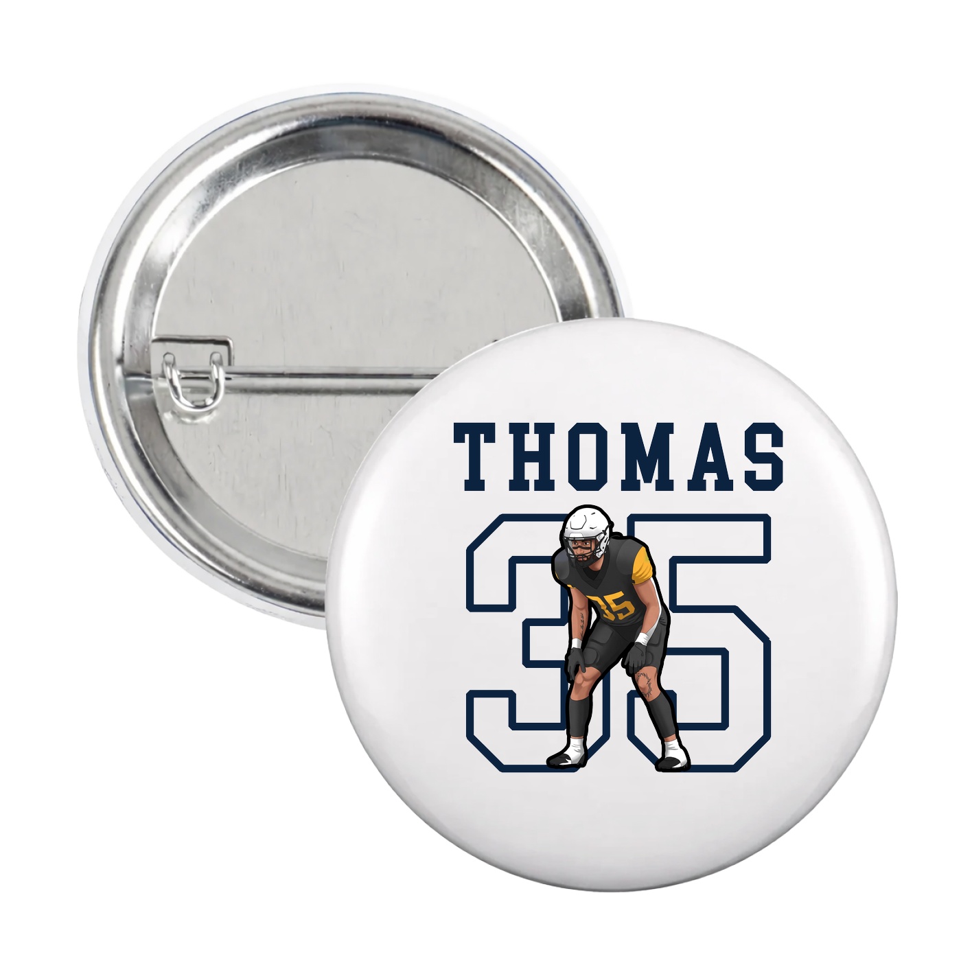Game Day Button — Shirsey in White