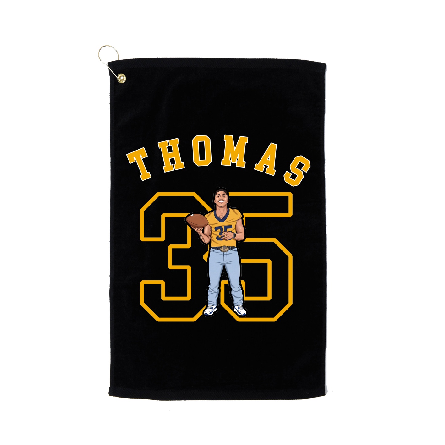 Golf Towel — Shirsey Arch in Black