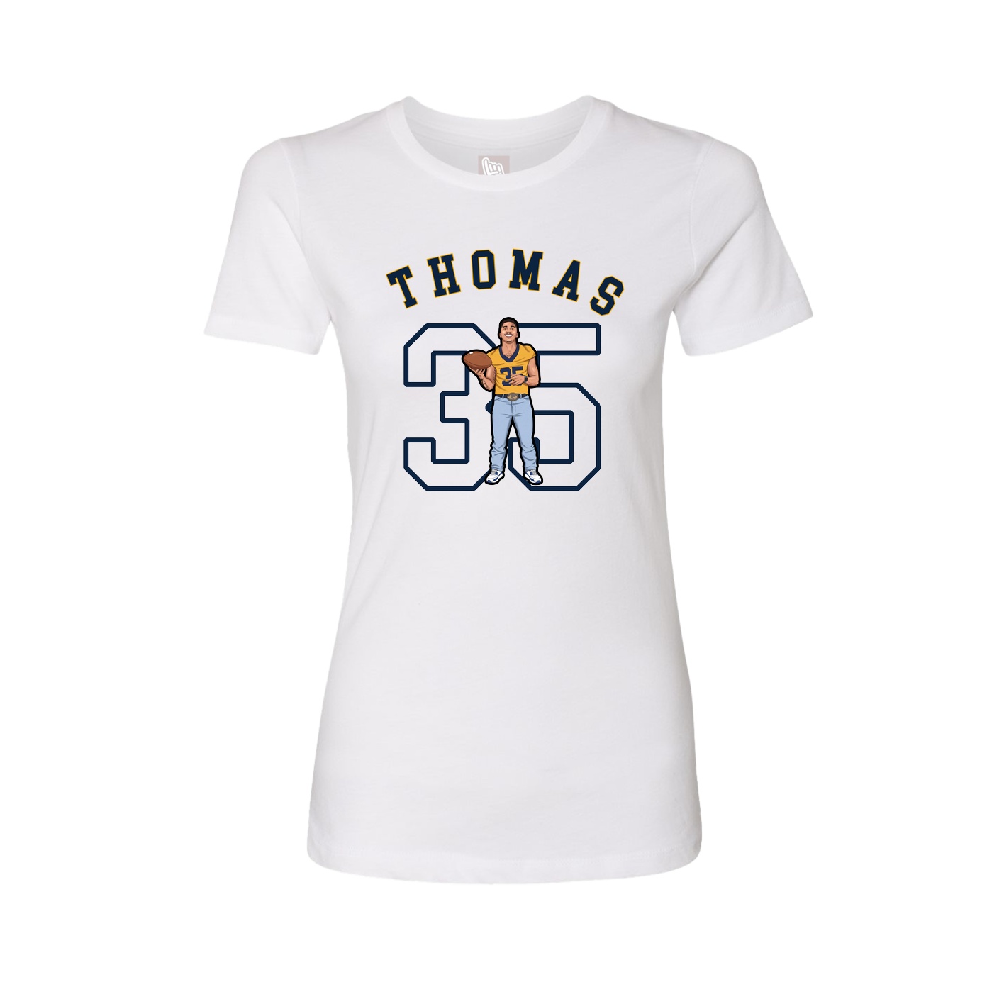 Fitted Women's Tee — Shirsey Arch in White