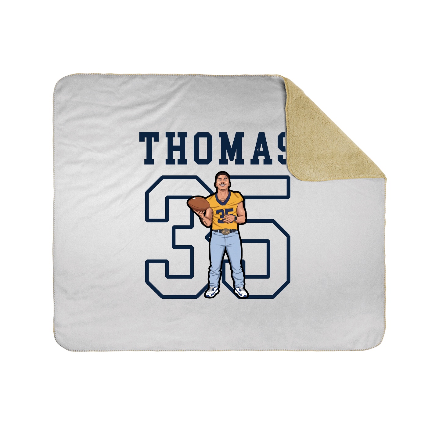 Throw Blanket — Shirsey in White