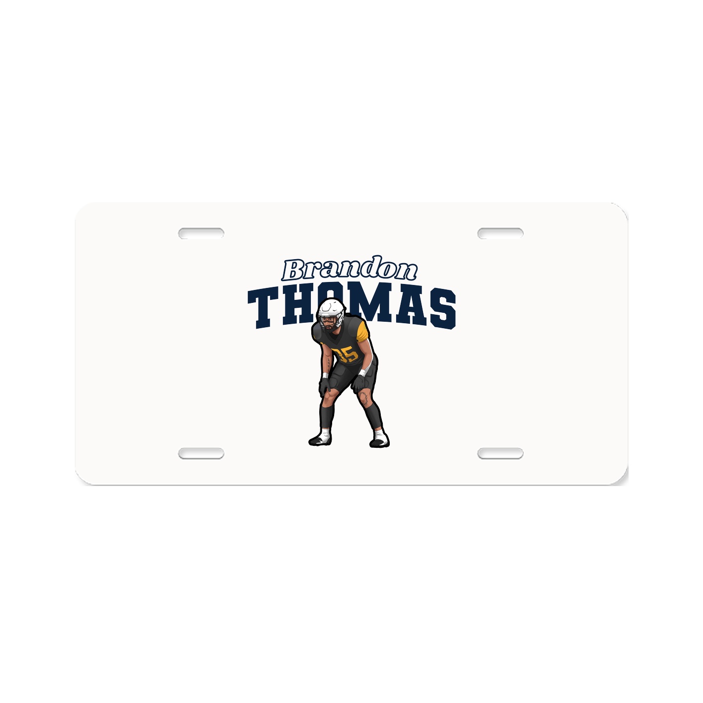 License Plate — Name Arch in Classic