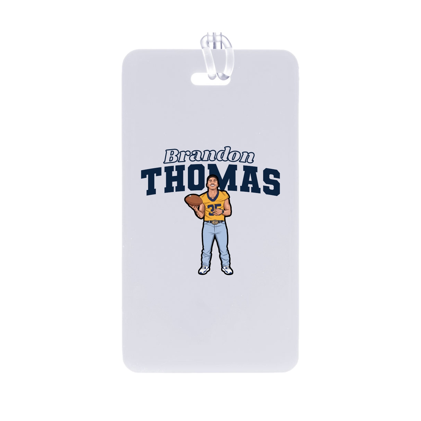 Bag Tag — Name Arch in Classic