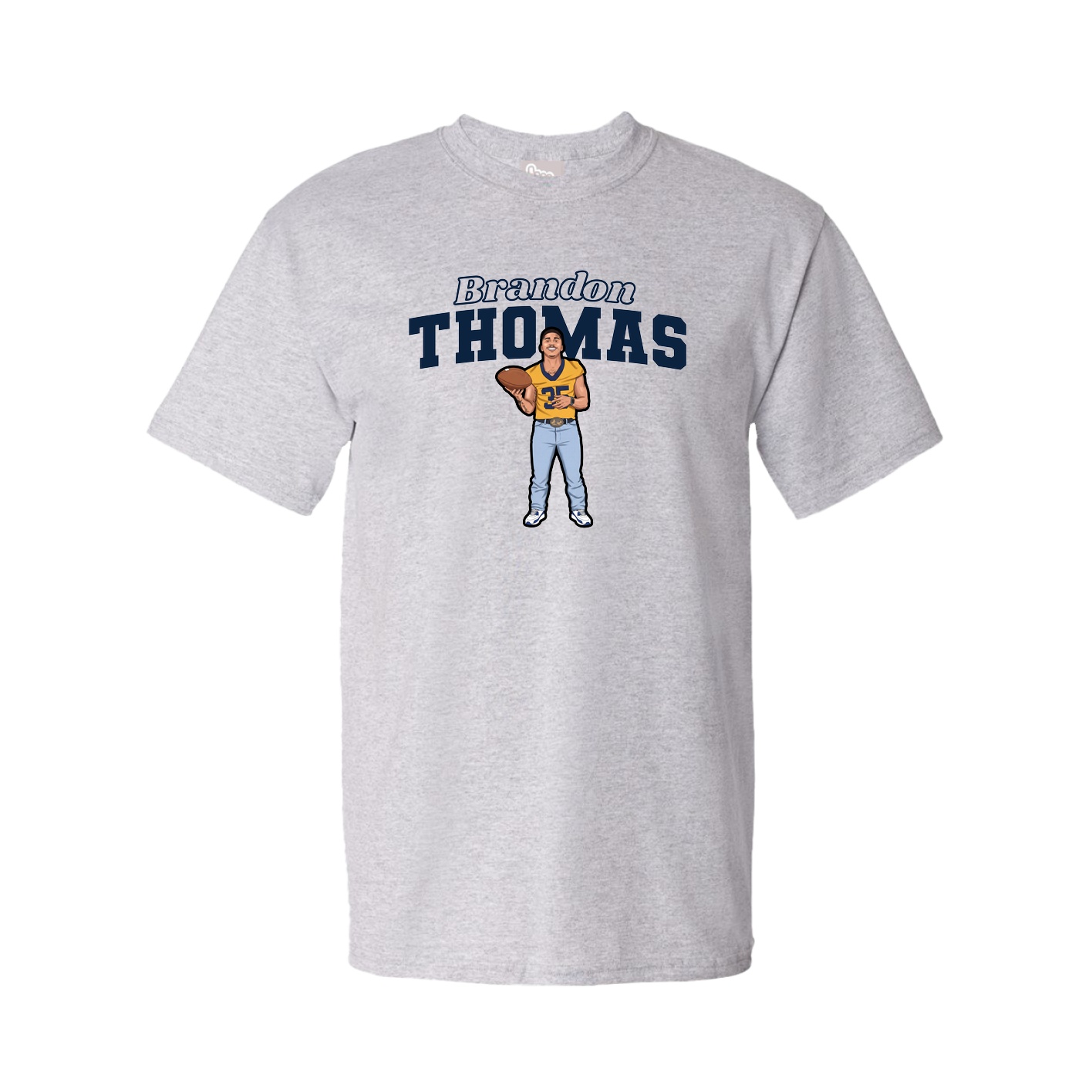 Youth Tee — Name Arch in Grey